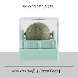 Catnip Ball Cat Happy Ball Self-Hi Relieving Stuffy Supplies (Color: Green)