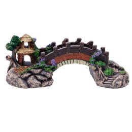 Fish Tank Aquarium Landscape Rockery Fake Bridge Landscaping Decoration Package Fish Globe Decorative Simulation Bridge Rockery Stone (Option: Small Tree Bridge)