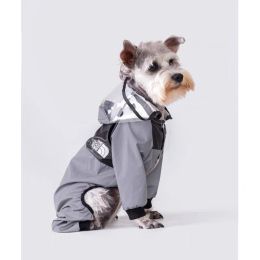 Fashion Personalized Small Dog Raincoat (Option: Reflective Raincoat Silver-XS)