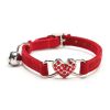 Pet Collar Adjustable Soft Collar With Bell For Dogs Kitten Cats