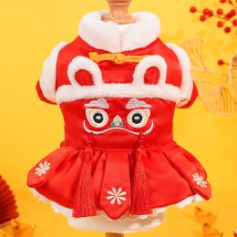 New Year Dress Dress Pet Dog Cat Clothes (Option: 376 New Year Dress-S)