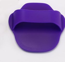 Massage Cleaning Silicone Multifunctional Pet Bath Brush (Color: Purple)