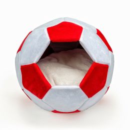 Four Seasons General Creative Football Cat Nest (Option: Red And White-Large 45cm)