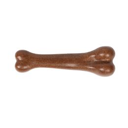 Pet Beef Flavor Simulation Bone Bite-resistant Molar Interactive Reward Molar Toy (Option: Brown-12cm)