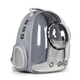 Transparent Panoramic Space Capsule Cat Bag (Option: 600D Gray)