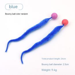 Pet Cat Elastic Ball Interactive Toy (Option: Blue-Small-1PCS)