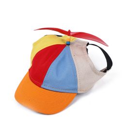 Pet Teddy Bamboo Dragonfly Baseball Cap (Option: Orange-M)