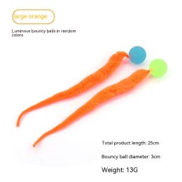 Pet Cat Elastic Ball Interactive Toy (Option: Luminous Orange-Large-2PCS)