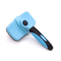 Minimalist Pet Specific Plastic Comb Brush (Option: Sky Blue-Large)