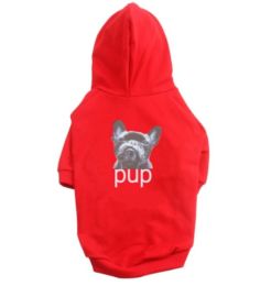 Pet Clothing Dog Hoodie Compared To Bear Cotton Hoodie (Option: Red-XS)