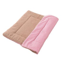 Cathouse Doghouse Mat Pet Supplies (Option: Short Plush Pink-M)