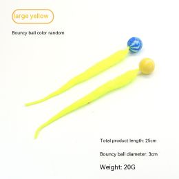 Pet Cat Elastic Ball Interactive Toy (Option: Yellow-Large-2PCS)