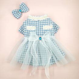 Original New Dog Cat Clothing Tulle Tutu Skirt (Option: S75 Blue-S)