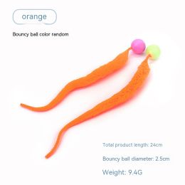 Pet Cat Elastic Ball Interactive Toy (Option: Orange-Small-2PCS)