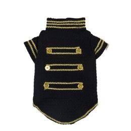 Trendy Cool Pet Clothes Jacket (Option: S83 Golden Thread Coat-S)