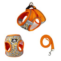 Retractable Reflective Wear-resistant Hand Holding Rope Dog Strap (Option: Orange-S)