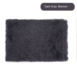 Pet Blanket Dog Bed Cat Winter Thermal Blanket (Option: Dark Gray Blanket-XXXL)