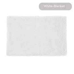 Pet Blanket Dog Bed Cat Winter Thermal Blanket (Option: White Blanket-XXXL)