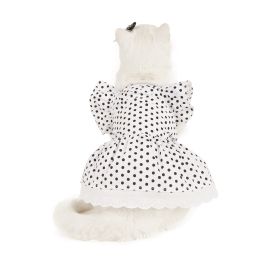 Black And White Polka Dot Dress Dog Princess Cute Skirt (Option: D Black And White Polka Dot-M)